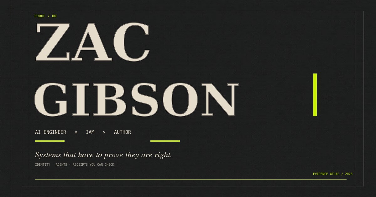 Zac Gibson Evidence Atlas cover study